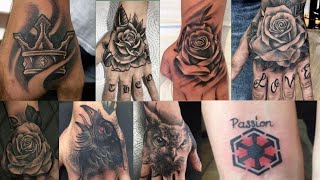 Men hand tattoo designs | best hand tattoo male | back palm tattoos for men