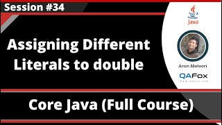 Core Java - Part 34 - Assigning different Literals to double data type variable