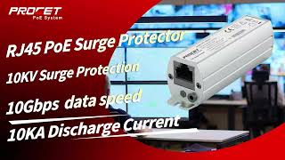 RJ45 PoE Surge protector Operating temperature from-40C to 85°C