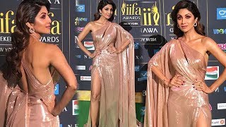 Shilpa Shetty Stunning Look At Green Carpet Of IIFA Award 2017