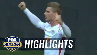 Timo Werner strikes first for RB Leipzig | 2017-18 Bundesliga Highlights