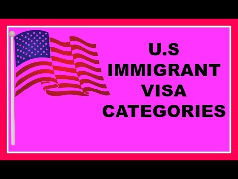 U.S. Immigrant Visa Categories U.S. Immigrant Visa Categories