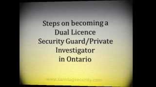 How to become a dual licence security guard and private investigator