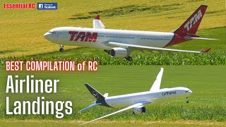 BEST COMPILATION of RC AIRLINER LANDINGS