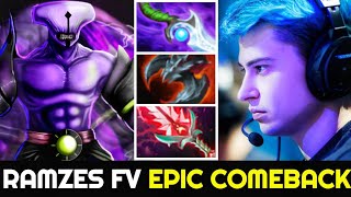 RAMZES Faceless Void - Top Immortal Carry Incredible Comeback Hard Game 7.25 Dota 2