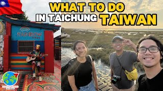 🇹🇼 Must DO in TAICHUNG, TAIWAN: Rainbow Village \u0026 Gaomei Wetland #taiwan #taichung #travelvlog