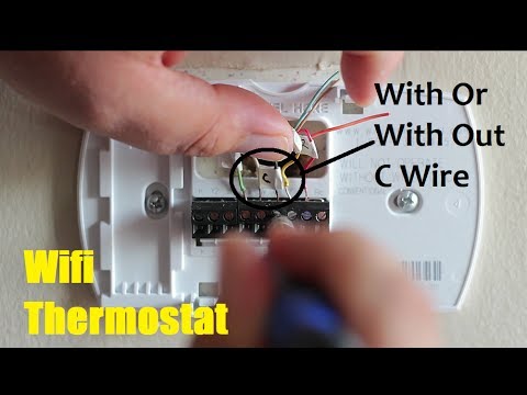 How To Install A Wifi Thermostat With Out And With C Wire How To Install A Wifi Thermostat With Out And With C Wire