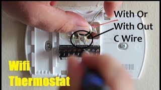 How To Install A Wifi Thermostat  With Out And With  C Wire
