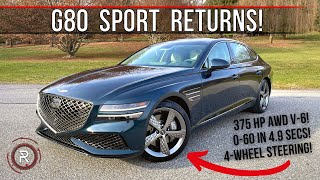 The 2022 Genesis G80 Sport Is An Enticing Combination Of Style, Speed, & Luxury