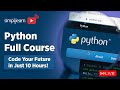 🔥 Python Full Course | Python Programming Training On 🔴LIVE | Python | 2026 | Simplilearn