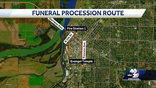 Ft Smith Fire Chief Funeral Procession