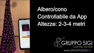 Albero natale Luxi - Led RGB - Controllabile con Smartphone tramite App