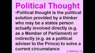 Political Thought -- Rey Ty