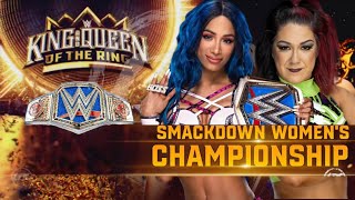 //King and Queen of the Ring//Sasha Banks Vs Bayley//Smackdown women's champions