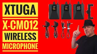 Xtuga X CM012  Dual Wireless Transmitters Microphones and Receiver testing and review