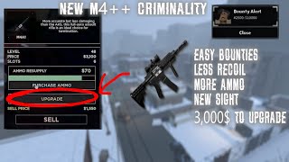 THE NEW M4 MODDED++ IN CRIMINALITY (UPDATE) NEW SIGHT AND GRIP (CRIM 2.9)