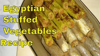 Best Egyptian Stuffed Vegetables Recipe | stuffed eggplant | stuffed zucchini | stuffed pepper