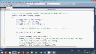 How to Use Arrays and Functions in C# Console Application