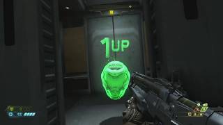 DOOM Eternal - Hell On Earth: "1 Up" Inside Elevator Location "Revive" Information Gameplay (2020)
