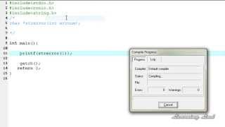strerror Function in C Programming Language Video Tutorial