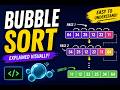 💡 Bubble Sort Made Easy! The simplest sorting algorithm explained visually in under a minute. 📚✨