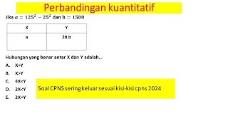 perbandingan kuantitatif TIU cpns 2024