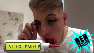 Ben Phillips | Tattoo Makeup Prank! - I'm a transsexual!!! - shemale Giles
