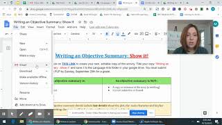 How to upload/submit a google doc assignment to BUZZ