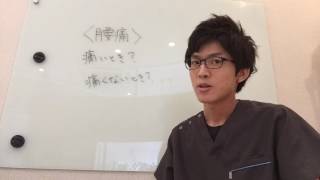 全く新しい腰痛治療の観点！【大府腰痛】