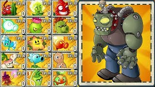 Plants vs Zombies 2 Final Boss - All Premium Plants Power-Up! vs All Zomboss Fight