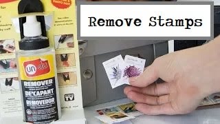 How to remove stamps from envelopes