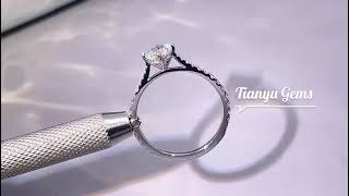 Latest Customized Oval Cut Lab Grown Diamond Ring