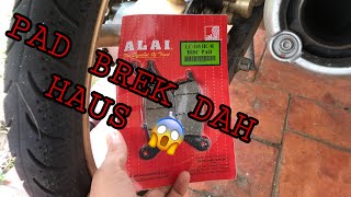 BREK PAD DAH HABIS!!! | CARA TUKAR BREK PAD BELAKANG Y15