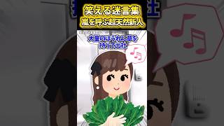 🥬嵐を呼ぶ超天然新人【笑える迷言集】#笑える#創作#shorts