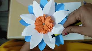 DIY Paper Flower Making | Easy and Beautiful Craft Tutorial #PaperCrafts  #diy #CraftTutorial #rose