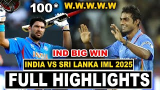 Full Highlights India Vs Sri Lanka International Masters League 1st Match Highlights 2025  IND VS SL