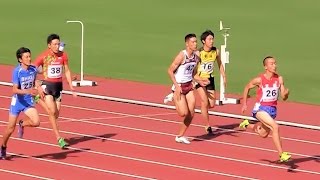 2015和歌山国体陸上 少年男子Ｂ100ｍ準決勝3組 20151003