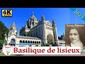 Lisieux, Normandie, Basilica of Saint Therese,  French ❤️ Walking Tour 4K ❤️