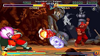 Street Fighter Zero 2 Alpha - Dragon Level - insultbot vs Falgun