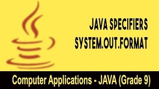 Computer science: Introduction to JAVA GUI | Java Specifiers | System.Out.Format | Unit 20