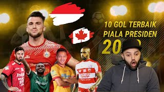 INILAH 10 GOL TERBAIK PIALA PRESIDEN 2018 - HD ⚫️ Bikin Merinding.!! Reaction | Indonesia | MR Halal