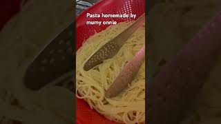 Cooking pasta homemade with my daughter #eating #food #family