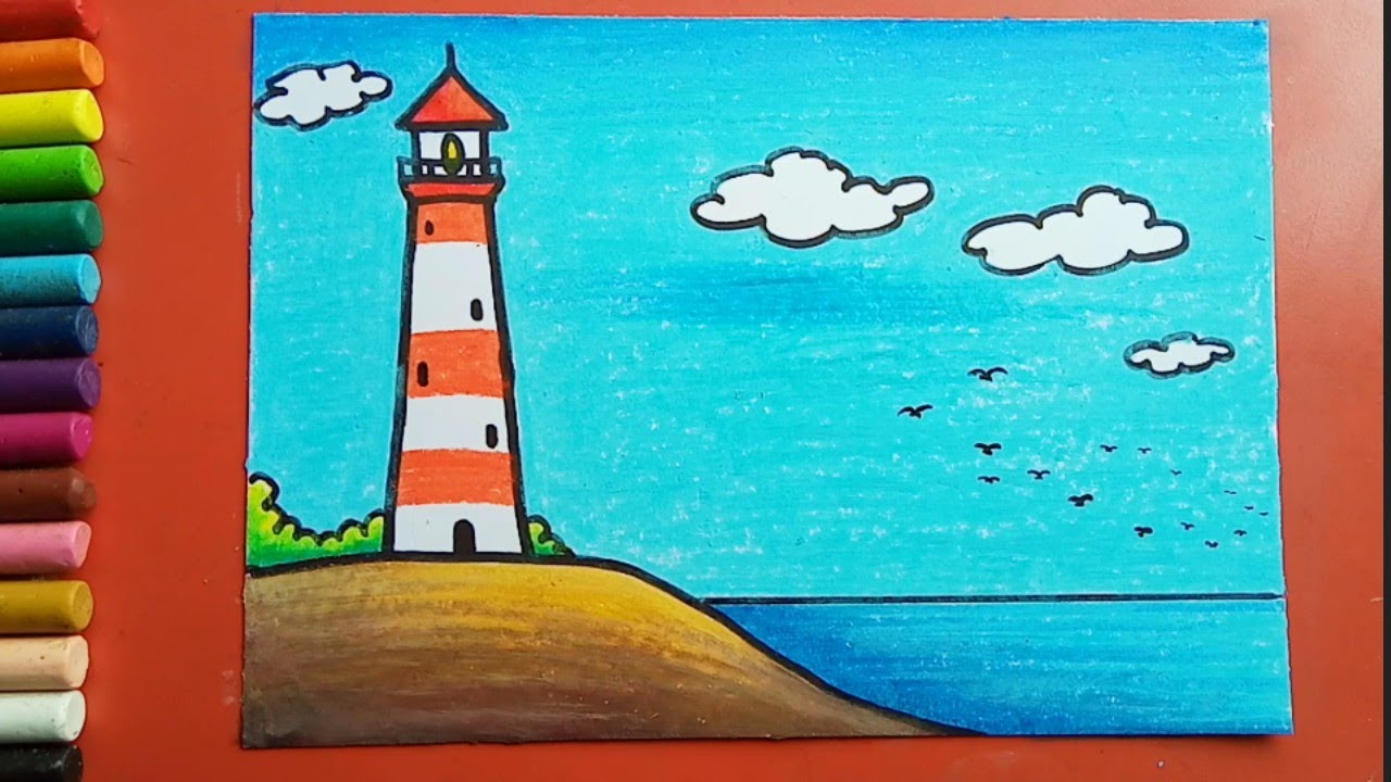 How To Draw A Lighthouse Step By Step Easy For Beginners Lighthouse