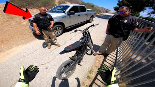 Sheriff Officers Stop Me On My Surron Electric Bike To Ask Me This..