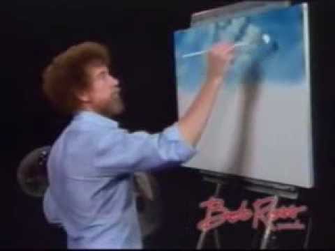 Bob Ross Painting Clouds Winter Silence Original Winter Landscape