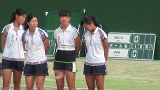 2016年IH テニス 女子 団体 1回戦 湘南工科（神奈川）vs 宮崎商業（宮崎）①