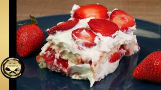 No bake -Tiramisu Strawberry Dessert! - GOLDEN RECIPES