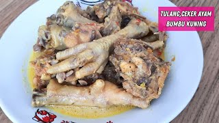 Resep Tulang/ceker Ayam Bumbu Kuning,