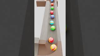 Marble Run   13 Wooden Colorful Course   Block Puzzle PythagoraSwitchMP3 160K #blender #marblerun3d