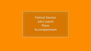 Festival Sanctus Piano Accompaniment